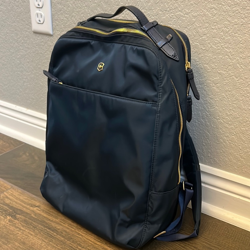 Swiss tech blue backpack